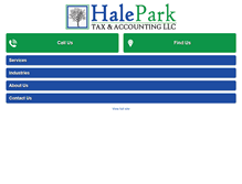 Tablet Screenshot of haleparkcpa.com
